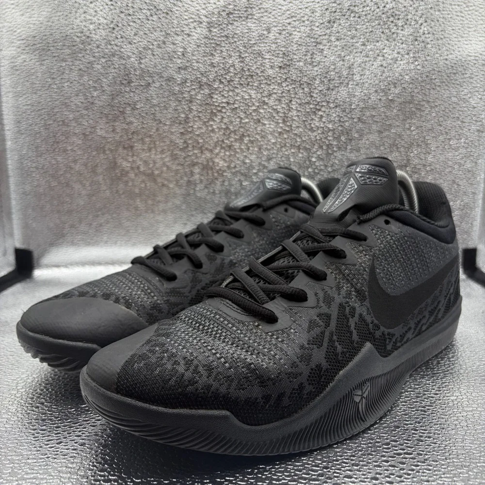Size 9 Nike Mamba Rage Black Mens Lace Up Comfort Basketball Shoes 908972-002